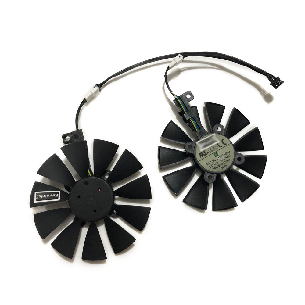 Rx 580 8Gb 2048Sp Gpu - 2pcs/Set,Video Cards Fan,T129215SU,VGA GPU Cooler,PLD09210S12HH,For Kllisre