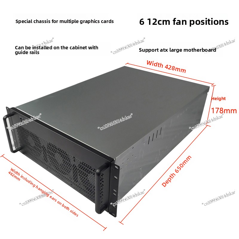 4U Multi-Graphics Card Chassis - 8 Gpu 4U Server Chassis recension och pris