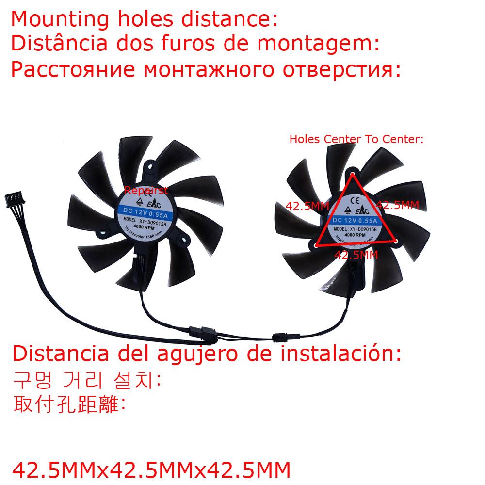 2Pcs/Set,XY-D09015B,Graphics G - Rx 580 8Gb 2048Sp Gpu recension och pris