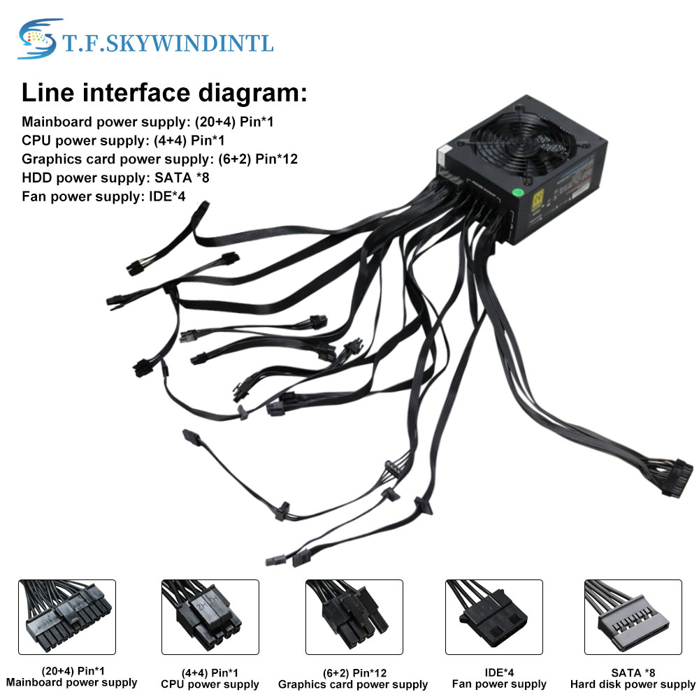 Full Moduler ATX PC Power Supp - 2000W Atx Mining Power Supply recension och pris
