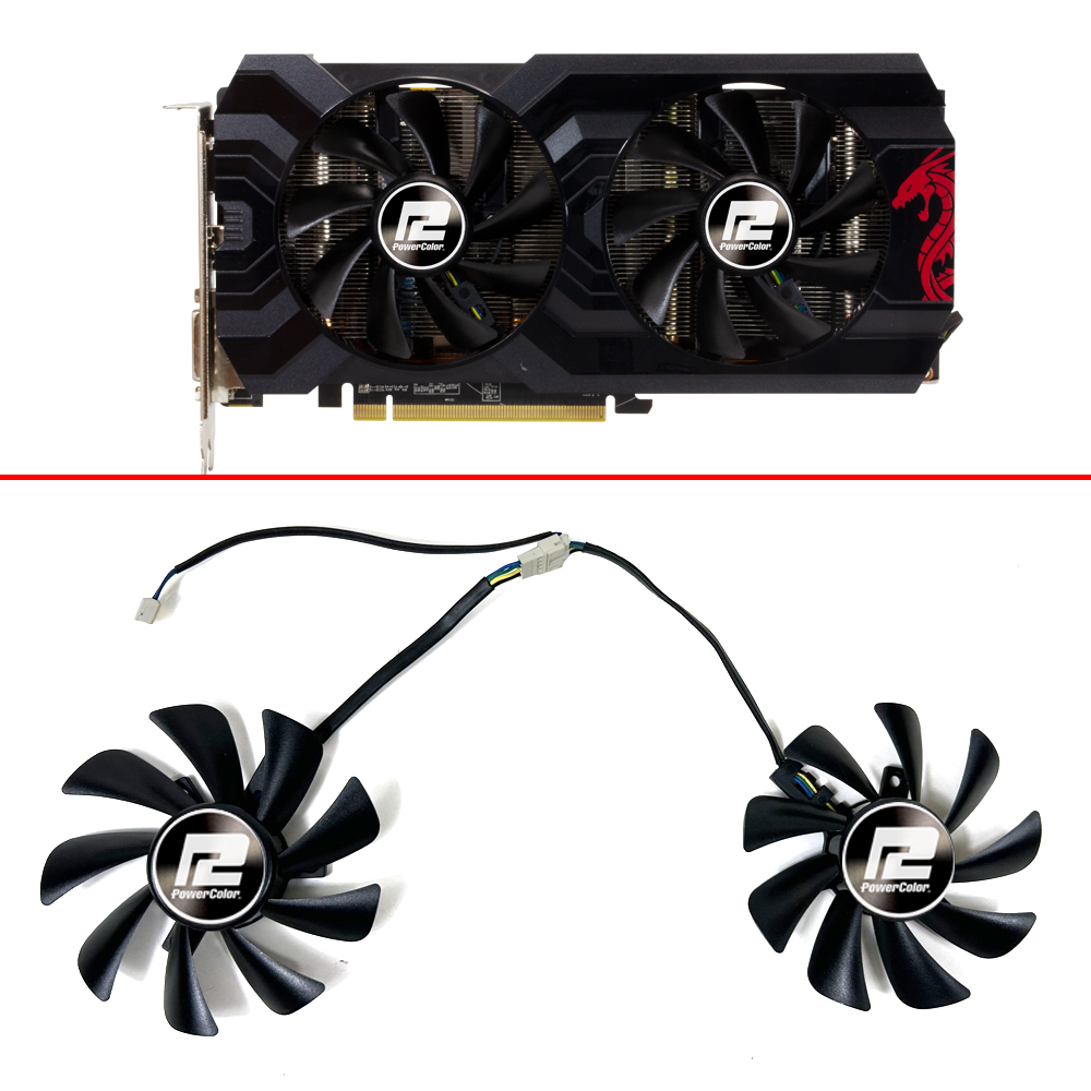 NEW Cooling Fan 85MM T129215SU - Rx 580 8Gb 2048Sp Gpu recension och pris