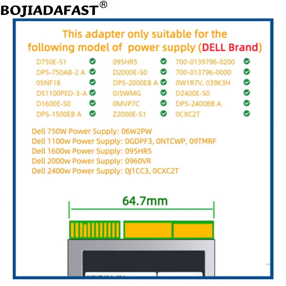 12 Ports PCIe 6Pin Connector B - 2400W Server Psu Breakout Board recension och pris