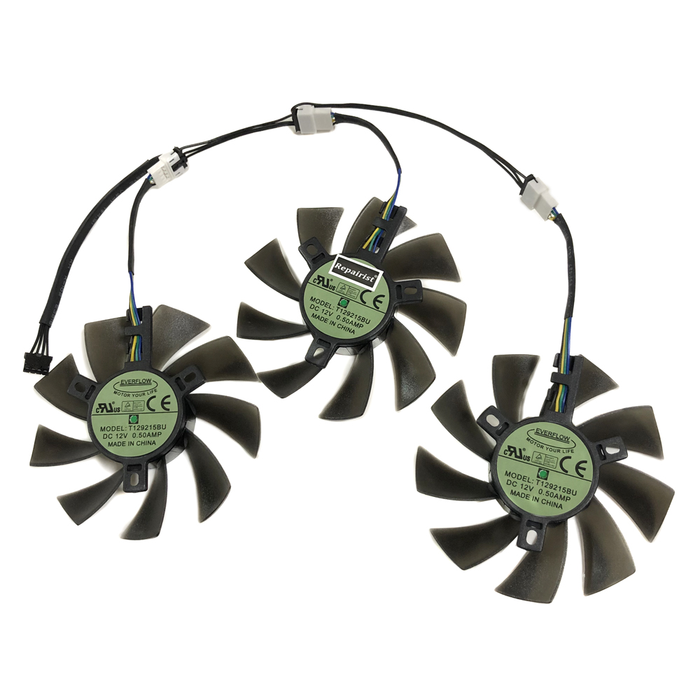 3Pcs/Set,DIY T129215BU,GPU Gra - Rx 5700 Xt 8Gb Video Card recension och pris