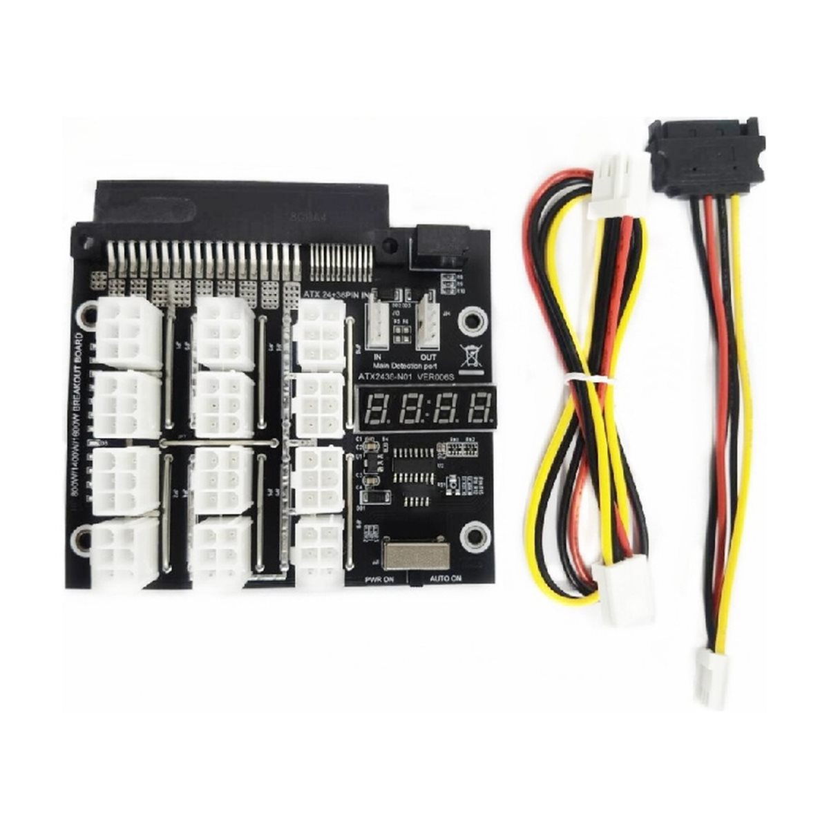 NEW FACTORY~12 Ports PCIe 6Pin - 2400W Server Psu Breakout Board recension och pris