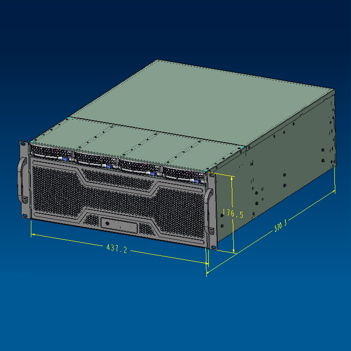 Rack 4U 4bays Hotswap Server c - 8 Gpu 4U Server Chassis recension och pris