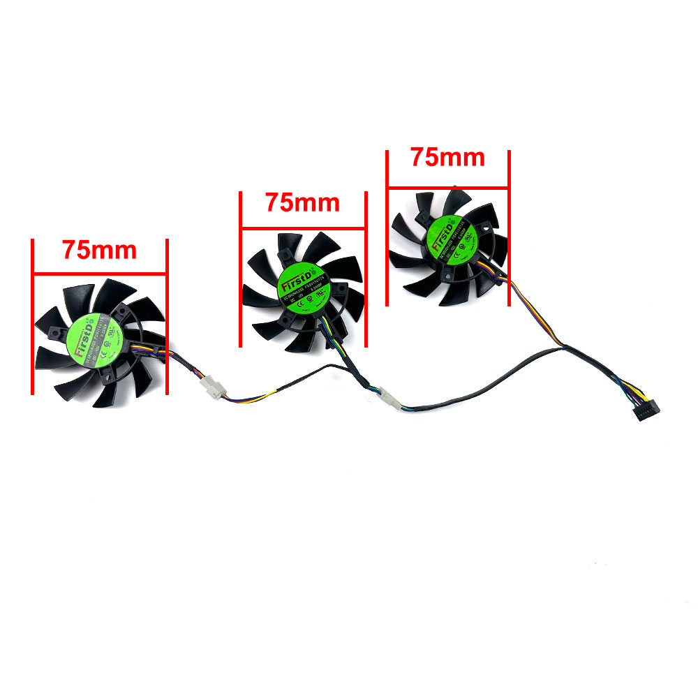 NEW Cooling Fan 75mm 7pin FD80 - Rx 5700 Xt 8Gb Video Card recension och pris