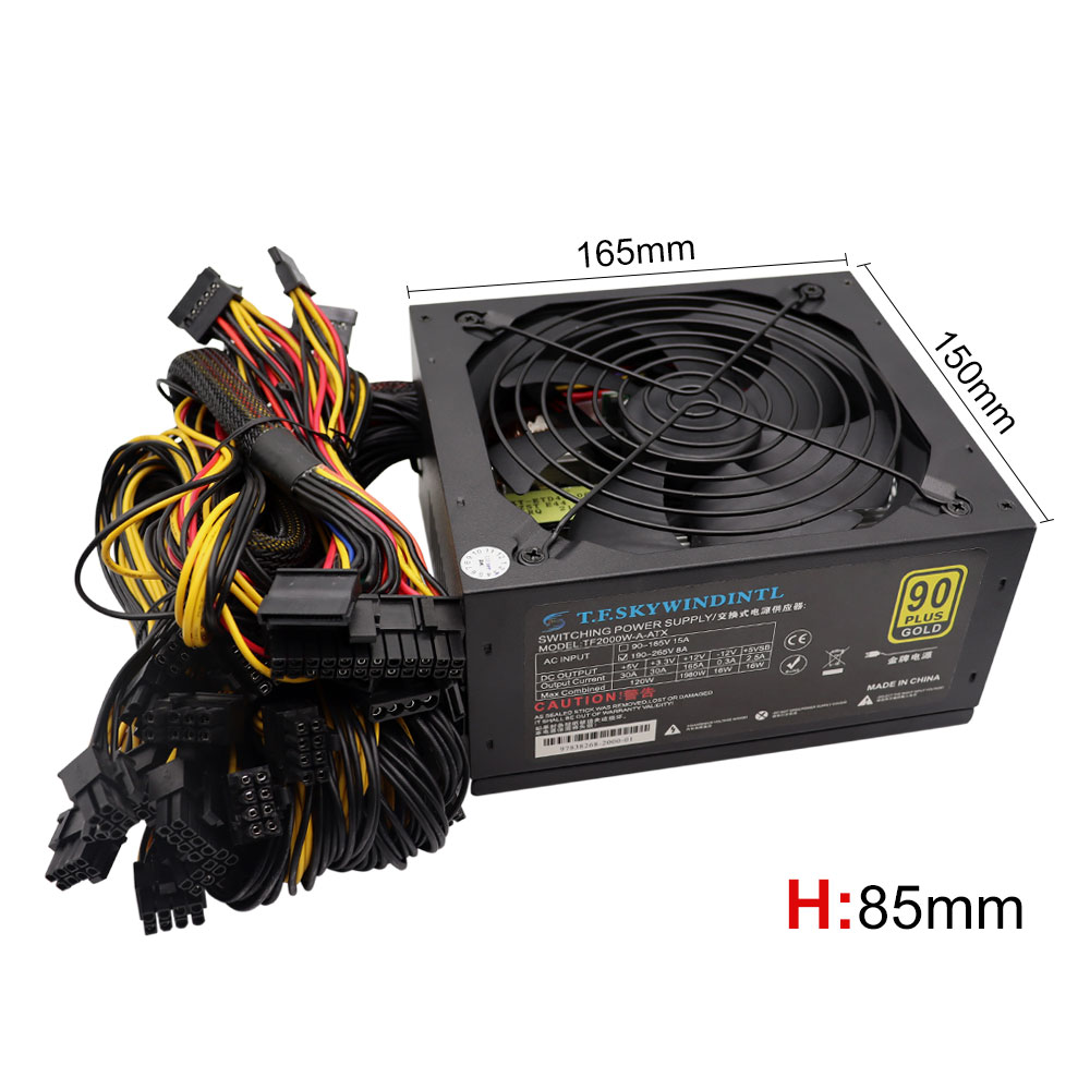 T.F.SKYWINDINL 2000W ATX PC Po - 2000W Atx Mining Power Supply recension och pris