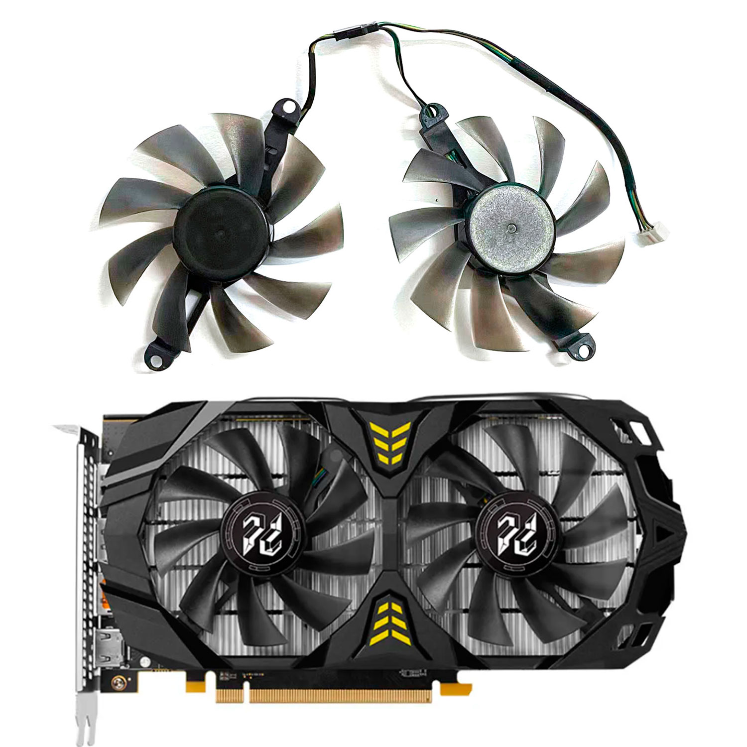 New GPU fan 4PIN 85MM 75MM RX5 - Rx 580 8Gb 2048Sp Gpu recension och pris