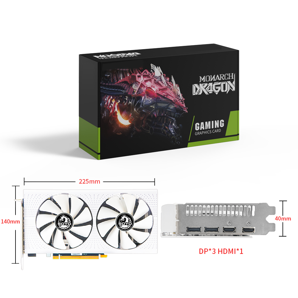 SOYO AMD Radeon RX580 8GB Grap - Rx 580 8Gb 2048Sp Gpu recension och pris