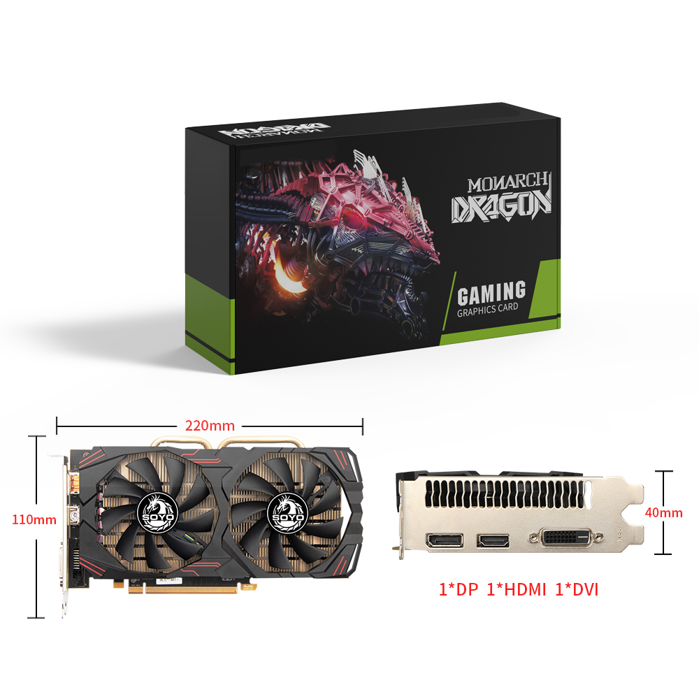SOYO AMD Radeon RX580 8GB Grap - Rx 580 8Gb 2048Sp Gpu recension och pris