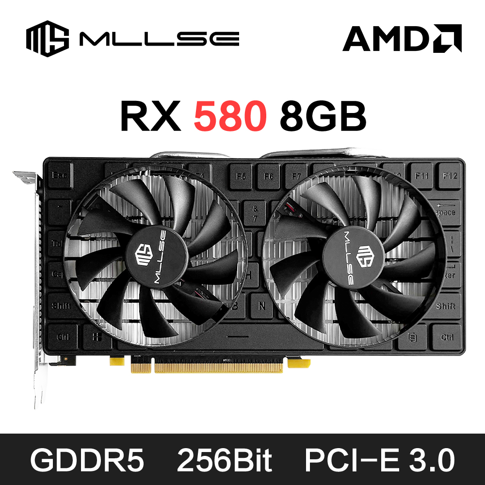 MLLSE AMD RX 580 8GB 2048SP Ga - Rx 580 8Gb 2048Sp Gpu recension och pris